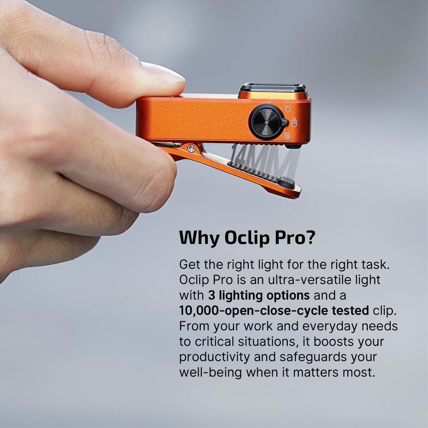 OLIGHT Baton4 Pro EDC Flashlight Rechargeable Bundle Oclip Pro EDC Flashlight Clip-on Light