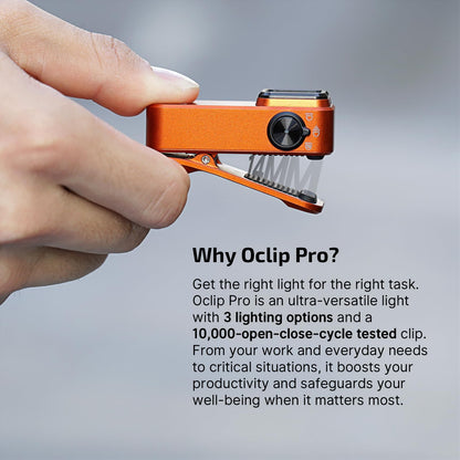 OLIGHT Baton4 Pro EDC Flashlight Rechargeable Bundle Oclip Pro EDC Flashlight Clip-on Light