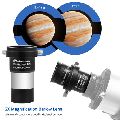Astromania Polar Alignment Scope - Bundle with - Accessory Kit Telescope Fully-Coated Eyepieces