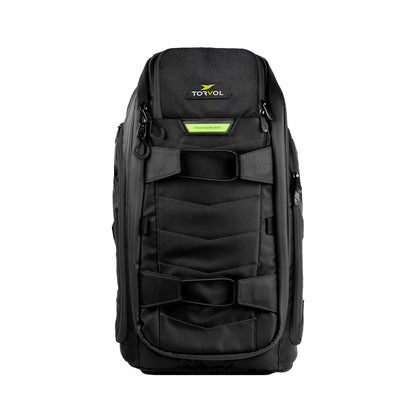 Torvol Quad PITSTOP Backpack Pro Stealth Edition – FPV Drone Backpack for 4 Quads + Gear, Compatible with DJI Mini 3, DJI Mini 4 Pro, Avata, Mavic, Goggles, Laptop, Black, With Rain Cover, 30L