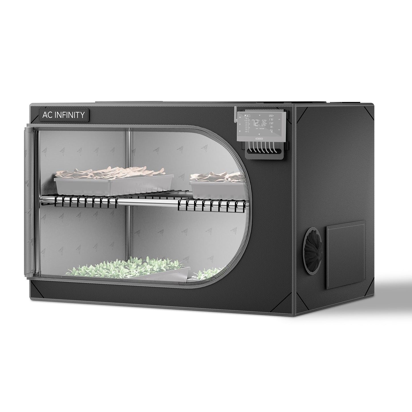 AC Infinity CLOUDLAB Advance Propagation Grow Tent, 2000D Diamond Mylar Canvas, Vertical or Horizontal Orientation Mini Tent for Germination, Cloning, Mushrooms, Early Indoor Plant Growing