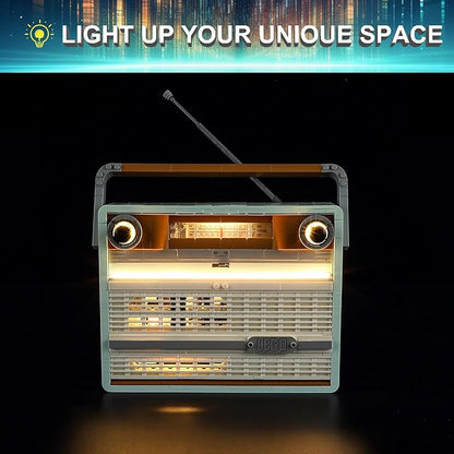 LED Light Kit for Lego 10334 Retro Radio Set Compatible with Lego 10334 Building Blocks Model(Not Include Blocks Set)