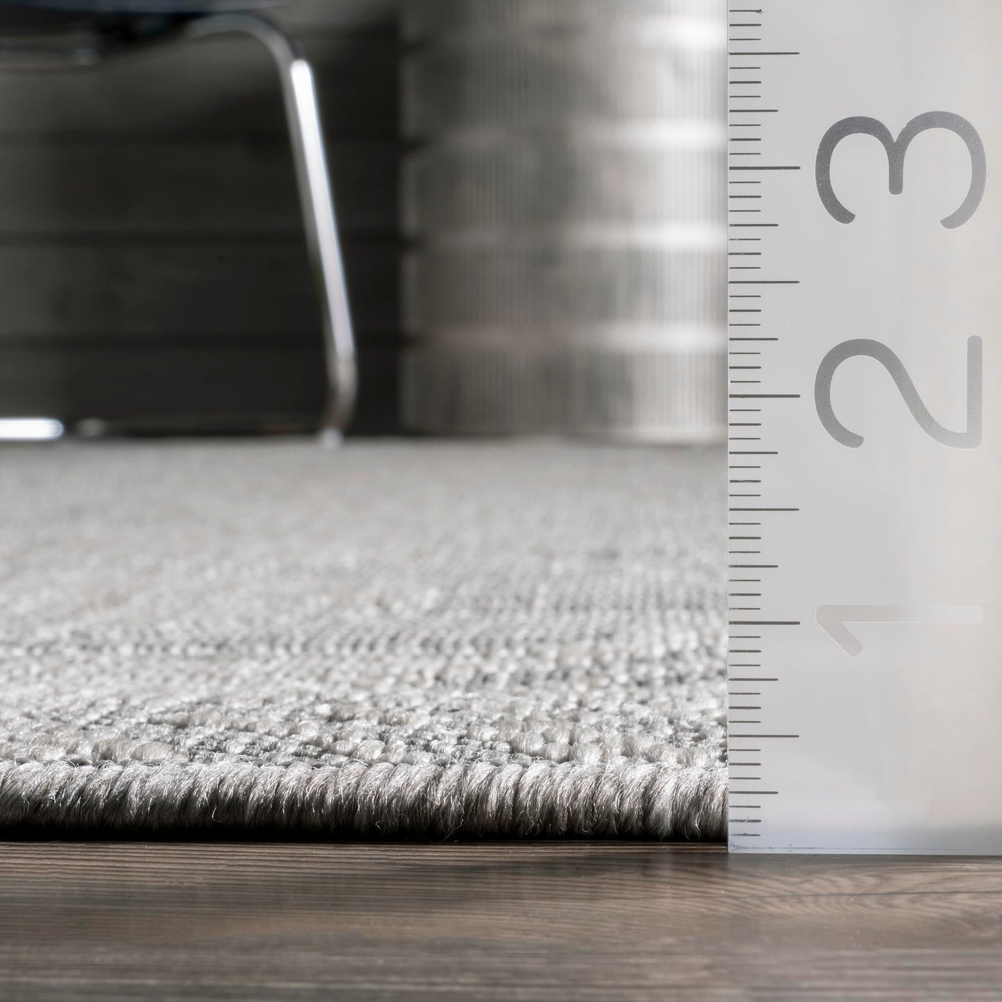Nuloom Ranya Light Grey/Ivory, 8' Round, Tribal Geometric, Soft and Cozy, High Traffic, Stain Resistant, Easy Clean, Durable Area Rug for Indoor/Outdoor Patio, Deck, Porch, Garden, Courtyard