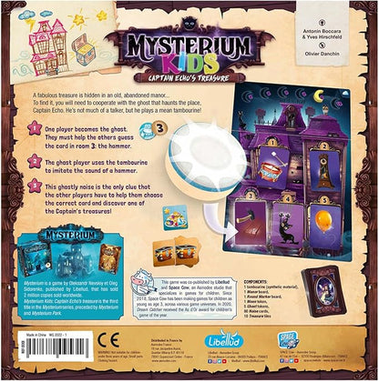 Asmodee Mysterium Kids: Captain Echo's Treasure Board Game - Enchanting Cooperative Mystery for Young Detectives Family Fun for Kids &amp Adults Ages 6+ 2-6 Players 21 Minute Playtime