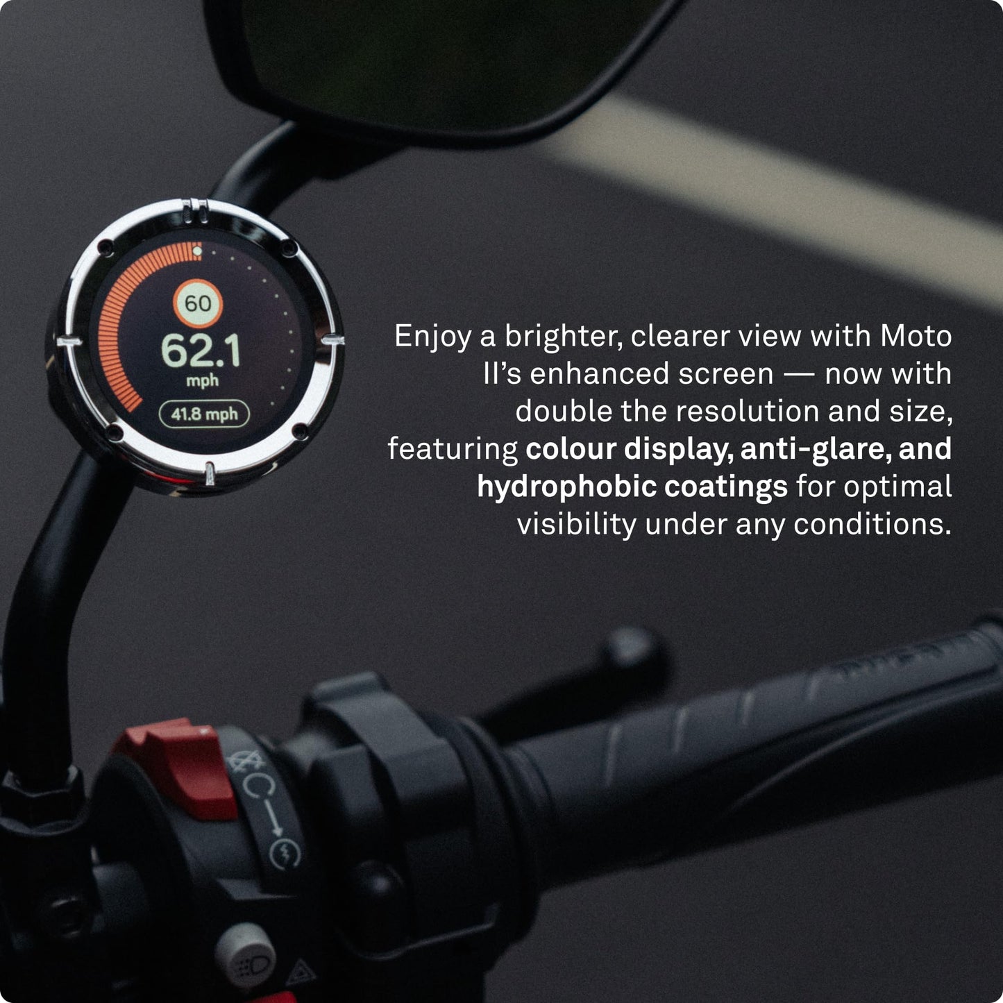 Beeline Moto II Classic Edition - Next Gen Motorcycle GPS Tracker | Compact Design, Waterproof Build, Simple Display & 14-Hour Battery | Glove Friendly Motorcycle Sat Nav Perfect for Adventure
