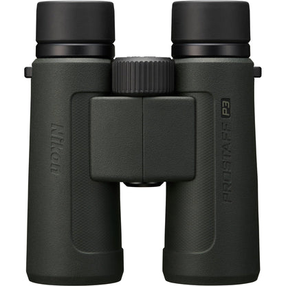 Nikon PROSTAFF P3 10x42 Binoculars 10x42 Compact Waterproof Outdoor Viewing Optics Bundle with LED Flashlight + Harness + Cleaning kit + Pro Sling Backpack + Floating Strap