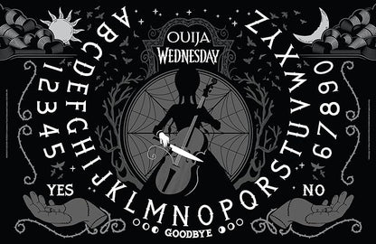 Ouija: Wednesday | Inspired by the Popular Original Series Wednesday | Collectible Classic Ouija Board Game | Officially Licensed Game and Merchandise | Glow in the Dark Board | 2-4 Players Ages 8+