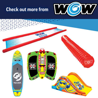 Wow Sports Laser Towable Tube - 1-3 Person - 510 lb Capacity - for Boating - Youth & Adults