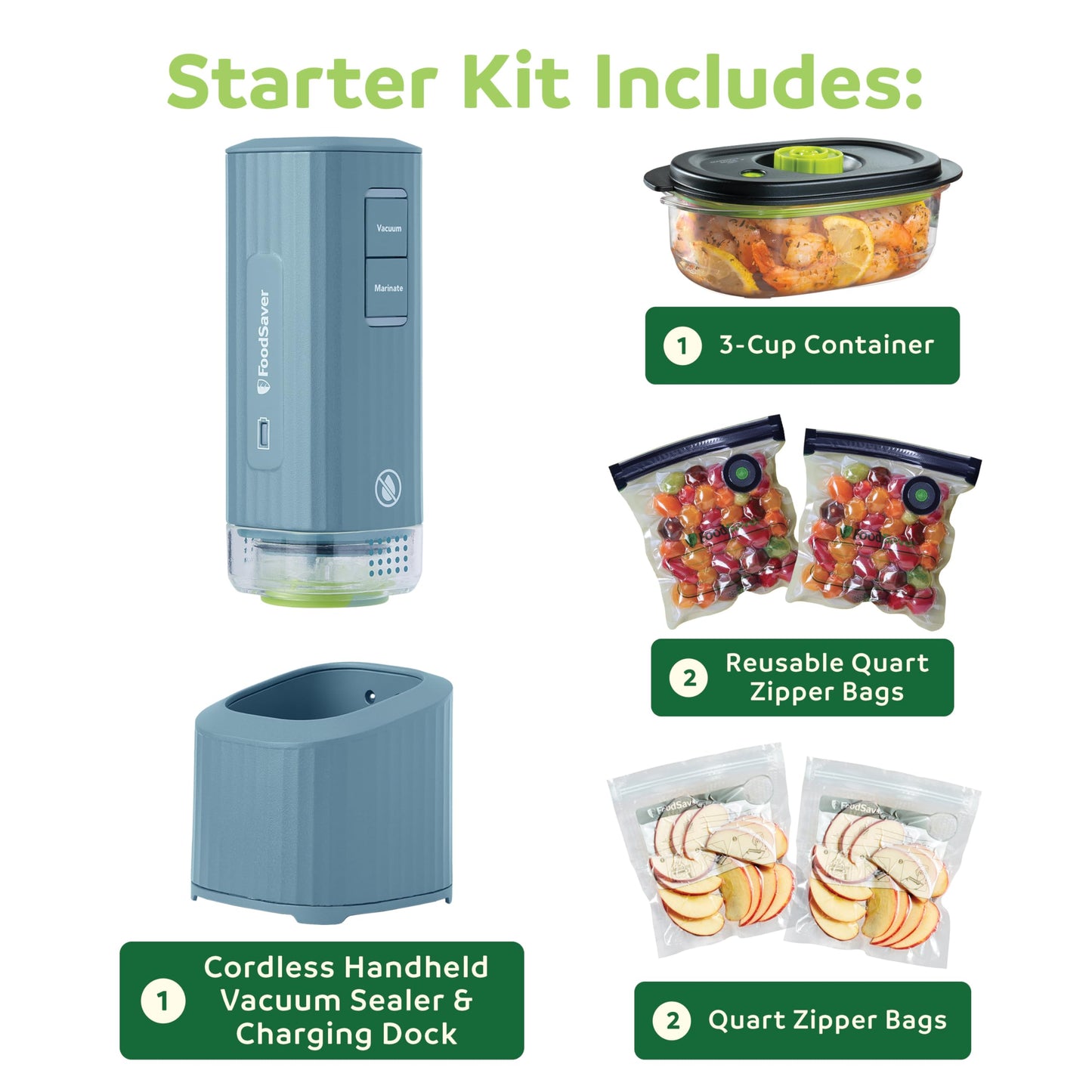FoodSaver® Reusable Gallon Vacuum Zipper Bags