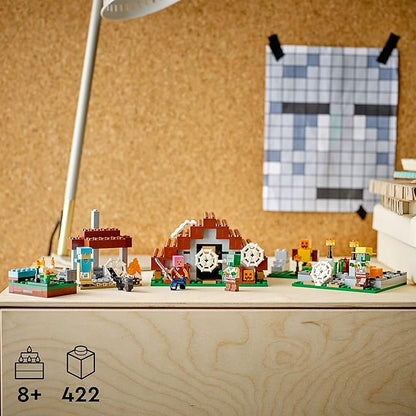 LEGO Minecraft The Abandoned Village Building Kit 21190 Minecraft Zombie Toy Set Gift Idea for Kids Girls Boys Age 8+ Featuring Game Figures Including Zombies and Zombie Hunters with Accessories