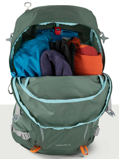 Osprey Hikelite 26L Unisex Hiking Backpack – Lightweight Daypack with Breathable Backpanel and Raincover – Ideal for Day Hikes, Travel, and Everyday Use in Any Weather, Atlas Blue