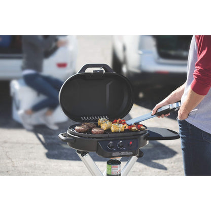 Coleman RoadTrip 225 Portable Propane Grill, 2-Burner Gas Grill with Matchless Ignition & Adjustable Temperature Control, 11,000 BTUs of Power for Grilling, Tailgating, Camping, BBQ, & More