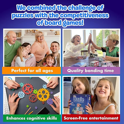 The Uzzle 3.0 Board Game Family Board Games for Children &amp Adults Block Puzzle Games for Ages 4+