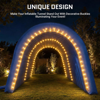 OZIS 20x10x10Ft Inflatable Tunnel Sports Tunnel Entrance with Installed Blower Inflatable Tunnel Tent for Business Advertising Event Exhibition Promotion,Street,Shop,Supermarket,School(Blue)