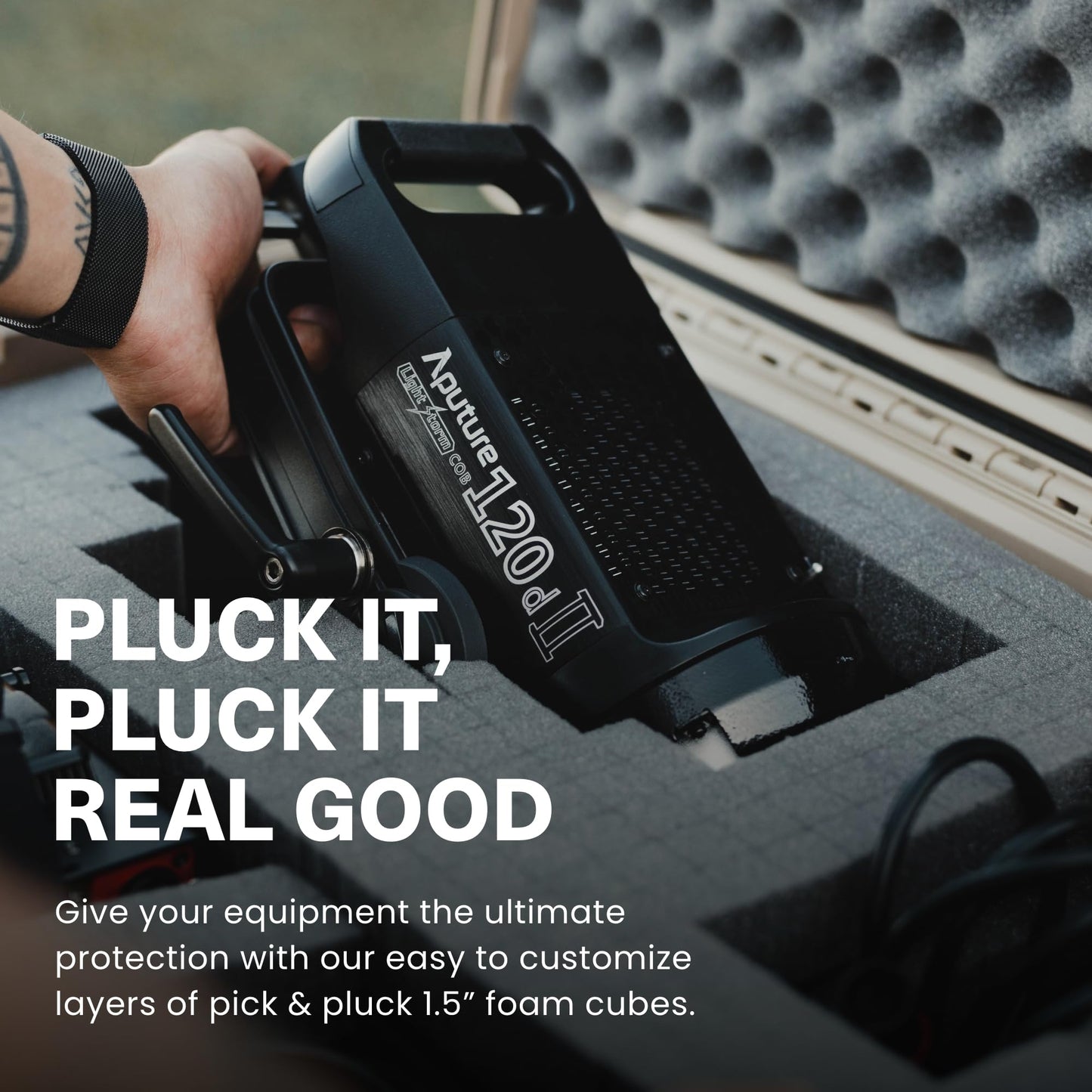 Condition 1 45" Waterproof Hard Case w/Wheels & Pluckable Foam – Lockable, IP67-Rated Waterproof, TSA Approved Storage Trunk for Gear, Camera, Equipment – Black, Made in USA, 44.52"x16.30"x12.90"