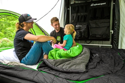 SylvanSport Cloud Layer Sleeping Bag for Adults - Adjustable Layers for 3-4 Season use - Integrated Cotton Sheet