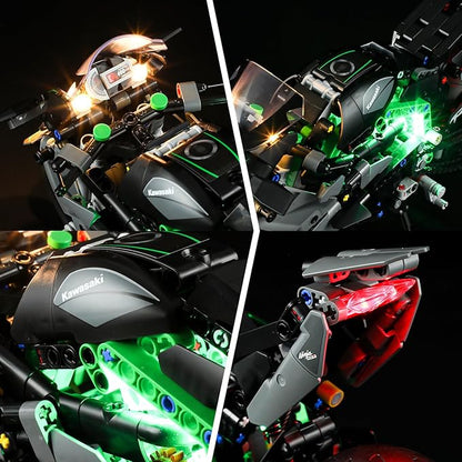 BRIKSMAX Led Lighting Kit for Lego-42170 Kawasaki Ninja H2R Motorcycle - Compatible with Lego Technic Building Set- Not Include Lego Set