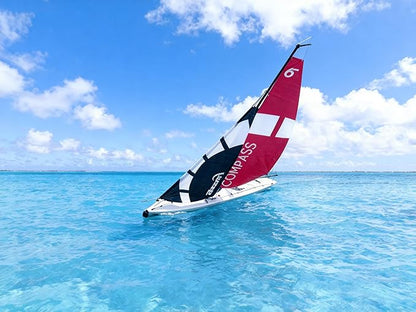 53 Remote Control Boat Wind Power 2.4G Unpowered Assembled Electric RC Sailing Boat for Hobby Adults (S)