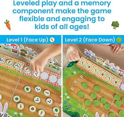 hand2mind Bunny Brunch Cooperative Board Games Toddler Educational Toys Kindergarten Math Games Preschool Learning Activities Indoor Recess Games for Classroom Easter Gifts for Kids