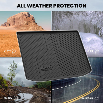 LASFIT Cargo Trunk Mat for 2019-2026 Toyota Corolla Hatchback & 2023-2026 GR Corolla, All Weather TPE Custom Fit Trunk Mat Trunk Liner Trunk Tray Cargo Liner Cargo Tray, Black