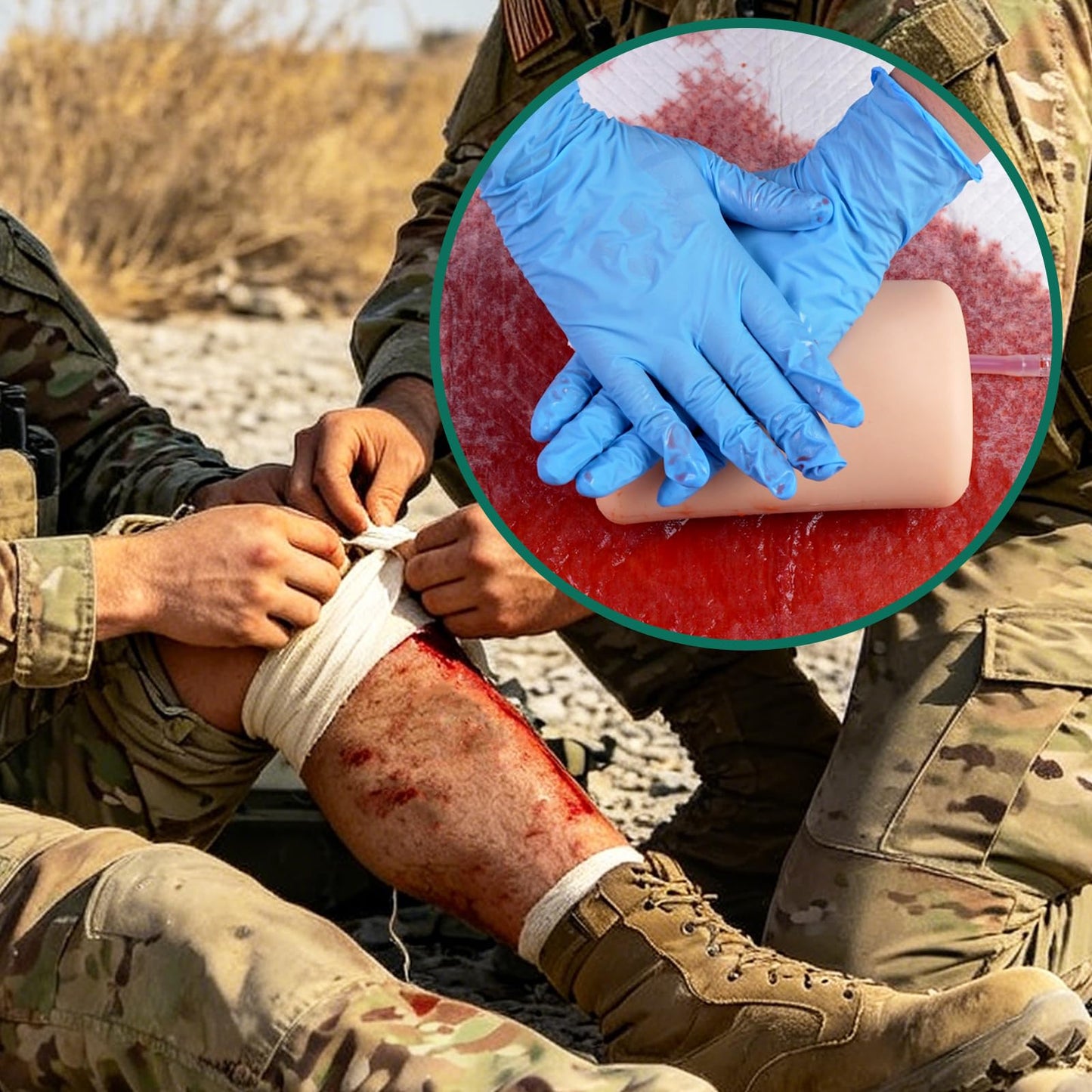 MedEduQuest Wound Packing Trainer for Tourniquet Bleeding Control Training，Stop The Bleeding Training Kit for Medical Classes, Carrying Bag