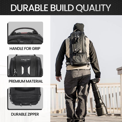 Tamrac Anvil Super 25 Camera Backpack for Photographers DSLR Camera Bag, Professional Photography Backpack, Camera Bag with Tripod Holder, Travel Camera Carrying Case, Black