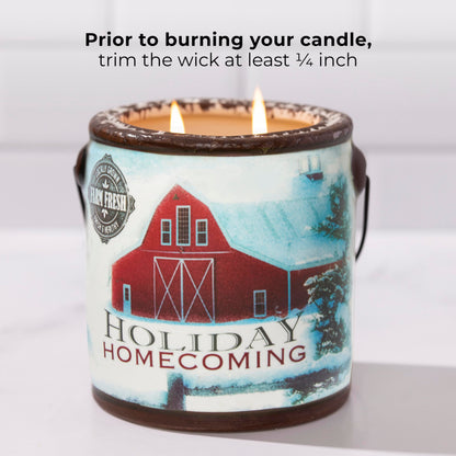 A CHEERFUL GIVER 95hr 20oz Scented Candle - Holiday Homecoming - Multi-Wick Glass Candle - Gifts For Men and Women