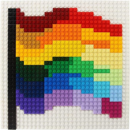 Feleph Basic 2300 Pieces Plate 1x1 Bricks 46 Colors Parts Building Play Blocks Set Toy Kids Classic Bricks Compatible with 3024 Accessories Kits
