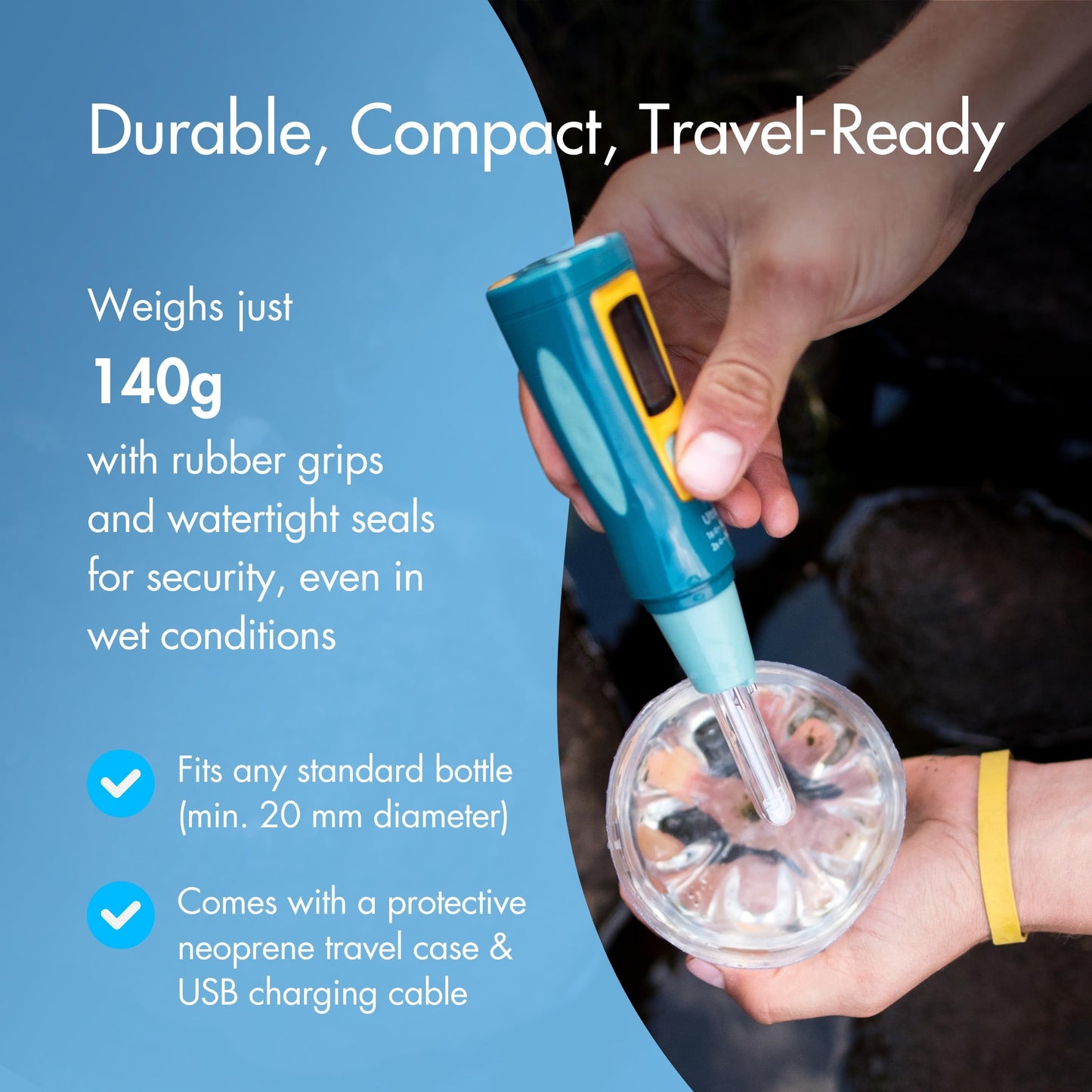 SteriPen Ultra UV Water Purifier - USB Rechargeable, High-Contrast OLED Display, Treats Up to 8,000 Liters - Hiking, Camping, Travel & Emergency Preparedness