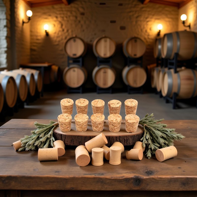 10 Pcs Brown Natural Soft Wood Wine Corks, Cork Stoppers Wine Bottle Stopper Wooden Tapered Cork Plugs For Wine Beer Bottle Crafts, Wine Making