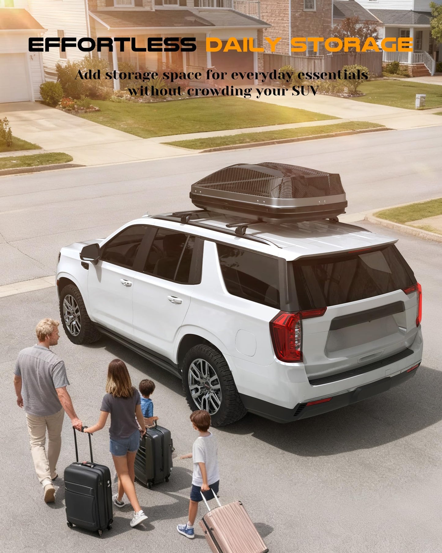 Snailfly Aluminum Lockable Roof Rack Cross Bar Fit for 2021–2026 Chevy Tahoe Suburban, GMC Yukon, Cadillac Escalade, 330 lbs Load Capacity, Easy No-Drill Install, Crossbar for Cargo Kayak Bike