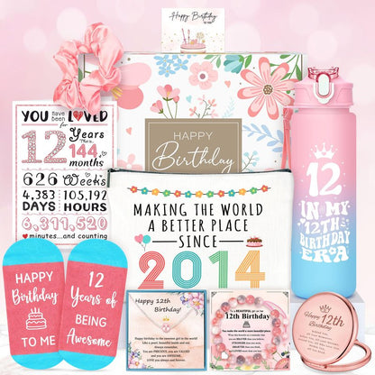 12 Year Old Girl Birthday Gifts for 12 Year Old Girl Gift Trendy Stuff Happy 12th Birthday Gifts for Girls Cool 12th Decorations Present Accessories Things Cute Girly Gift Ideas for Teen Girls Teenage