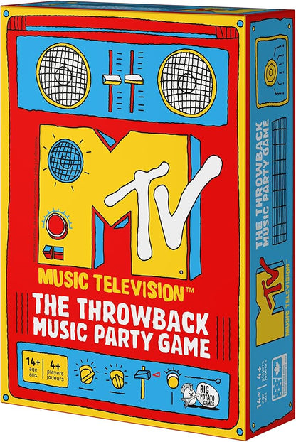 Big Potato MTV Game The Music Throwback Party Quiz Board Game for Adults and Teens Ages 14 and up