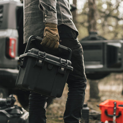 NANUK Trail 10-11.2L (3-Gallon) Waterproof Storage Box – Modular & Compact Cargo Case for Camping, Fishing, Hunting & Outdoor Storage – Dustproof and Impact Resistant (12.9” x 9.7” x 10.3”) – Black
