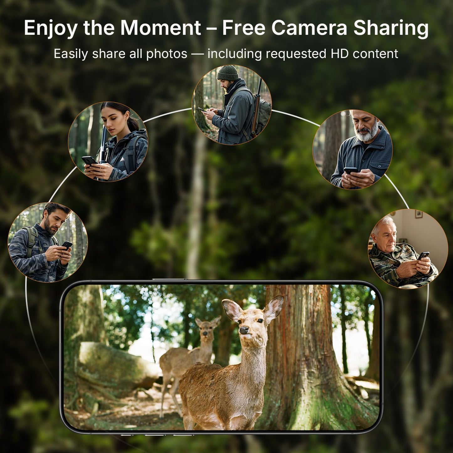 GardePro X66 Pro Cellular Trail Camera (Non-WiFi) with SP350 Solar Panel, 7800mAh Battery, 64GB SD Card Included, Live View, Shared Data Plan