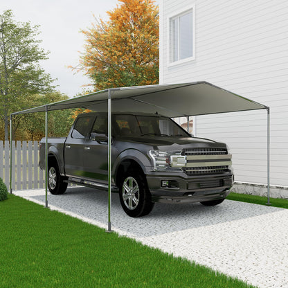 ICITYWALL 6 Leg Carport Kits，Low Peak Canopy Fitting Kit with 1-3/8" ID, Galvanized Steel Carport Connectors, shed Frame kit DIY Project