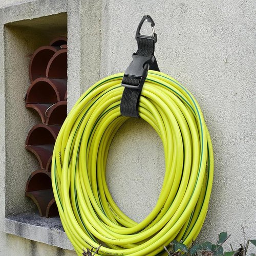 Heavy Duty Extension Cord Holder Organizer - 17 Inch Adjustable Straps with Triangle Clips | 8 Pack for Garage & Workshop