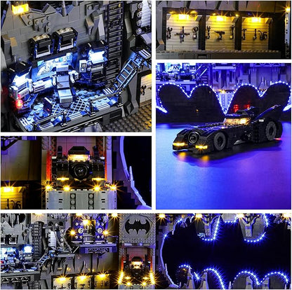 YEABRICKS LED Light for Lego-76252 DC Batcave-Shadow Box Building Blocks Model (Lego Set NOT Included)