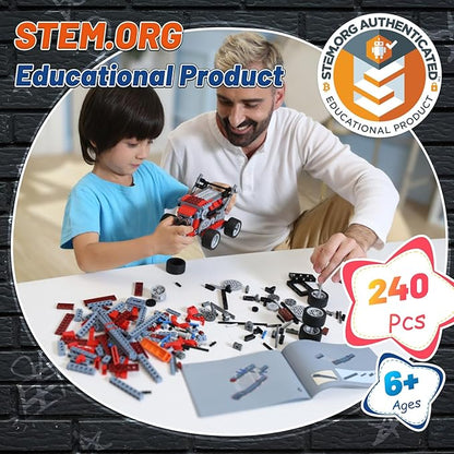 8 in 1 STEM Kits for Kids Age 6-8 DIY Electronic Monster Truck Building Kit STEM Toys for Boys Craft Projects 8-10 Build Robot DIY Activity for Ages 6 7 8 9 10 11 12 + Years