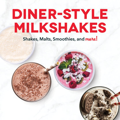Dash Retro Milkshake Maker for Malts, Soda Fountain Drinks, Protein Shakes, Whipping Omelets and Pancake Batter, 2-Speed Settings + Pulse, Recipe Guide Included, 24oz