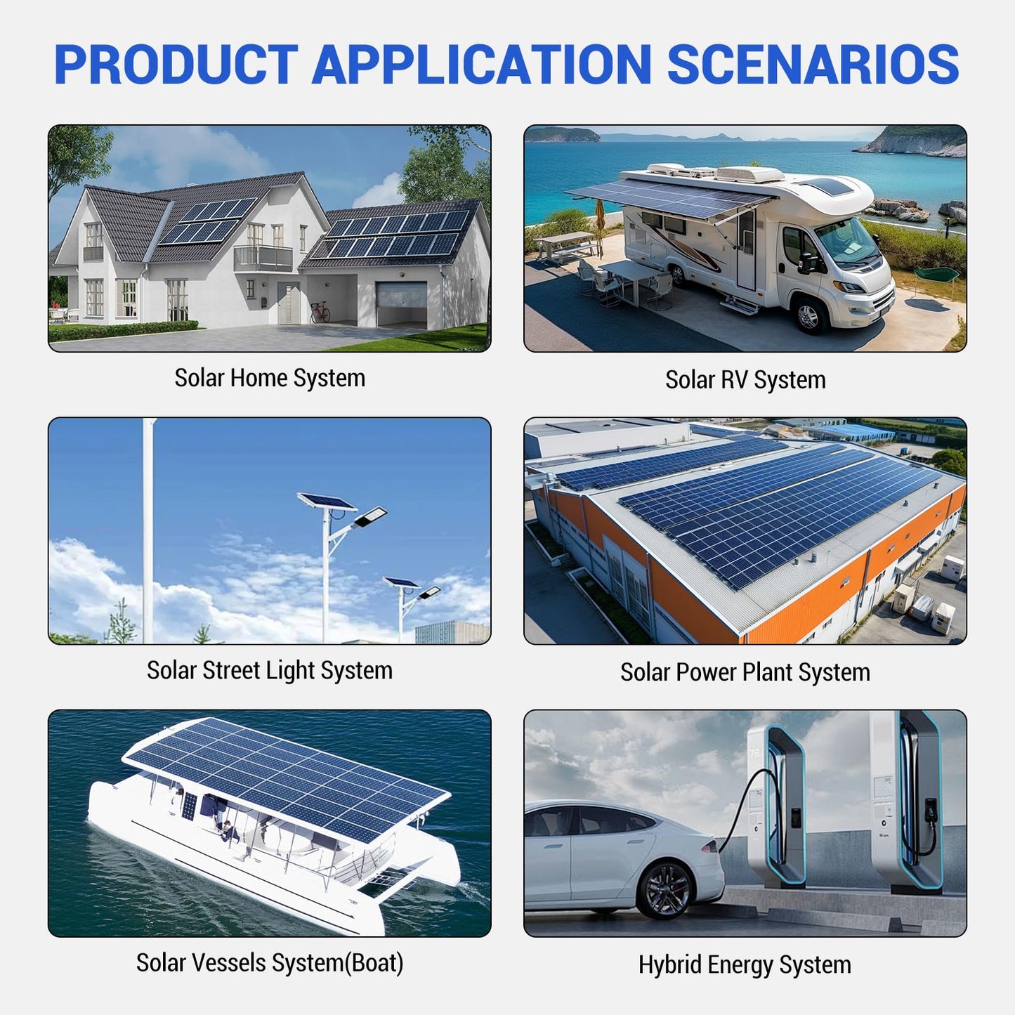 Aninerel 3000W Hybrid Inverter, 24Vdc to 110Vac Solar Inverter Charger Built-in 80A MPPT Controller, Pure Sine Wave PV Power Converter, Supports Battery-Less or AGM Lithium Battery
