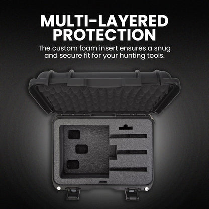 NANUK 918 Hard Case with 3 UP Custom Foam Insert, IP67 Waterproof & Crushproof, Rugged Construction for Ultimate Protection, Made in Canada – Black (16.9” x 12.9” x 9.3”)
