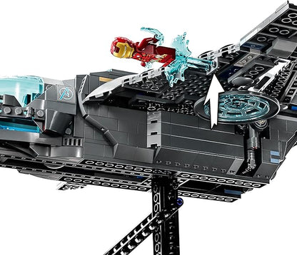 LEGO Marvel The Avengers Quinjet 76248 Spaceship Building Toy Set with Thor Iron Man Black Widow Loki and Captain America Minifigures Infinity Saga