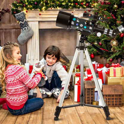 Telescope for Kids Adults Astronomy Beginners Over 8 Years Old, 70mm×400mm Aperture Astronomical Refractor Telescopes with Phone Adapter & Wireless Remote, Astronomy Space for Christmas Birthday