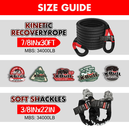 X-BULL New Recovery Traction Tracks with Kinetic Rope Recovery Kit
