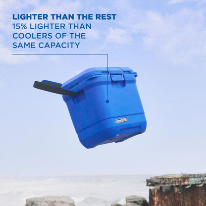 Coleman Pro Heavy-Duty 25qt Ultra-Light Premium Hard Cooler, Extra-Thick Insulation Keeps Ice up to 3 Days, 36-Can Capacity