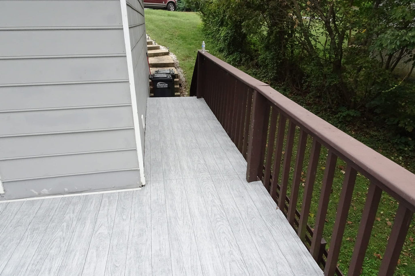 d-c-fix Outdoor Flooring Roll - Grey Oak Wood - 6' x 12', 72 sq.ft - Waterproof & All-Weather Floor Covering - Ideal as Carpet or Tile Replacement for Boat Decking, Balcony, Backyard Patio & Porch