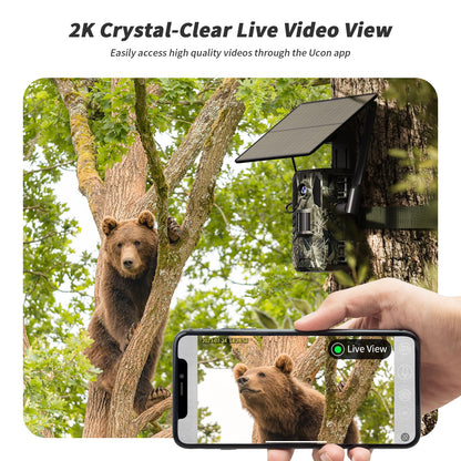 SEHMUA Trail Camera 3 Packs, AI Animal Detection Cellular Trail Cameras, Live Streaming Game Camera Built-in 4G LTE SIM Card with Unlimited Data Plan, Motion Activated Trail Cam IP66 Waterproof