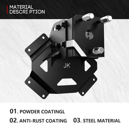 XOOKUN JK Spare tire Carrier Adjust Height Width Compatible Wrangler JK JKU 2007-2018 Unlimited (2/4 Doors) Up to 40 inch