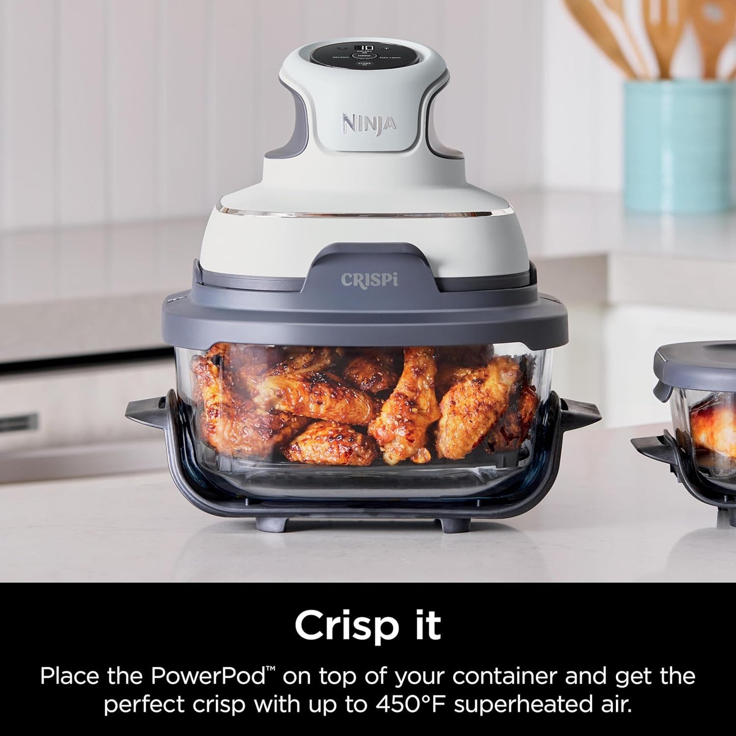 Ninja CleanCrisp™ 4-QT Glassware Container - Microwave & Dishwasher Safe, PFAS Free